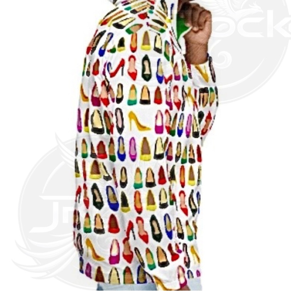Windbreaker Jacket. Unisex, 1 of a kind Stiletto Print. Purse print available